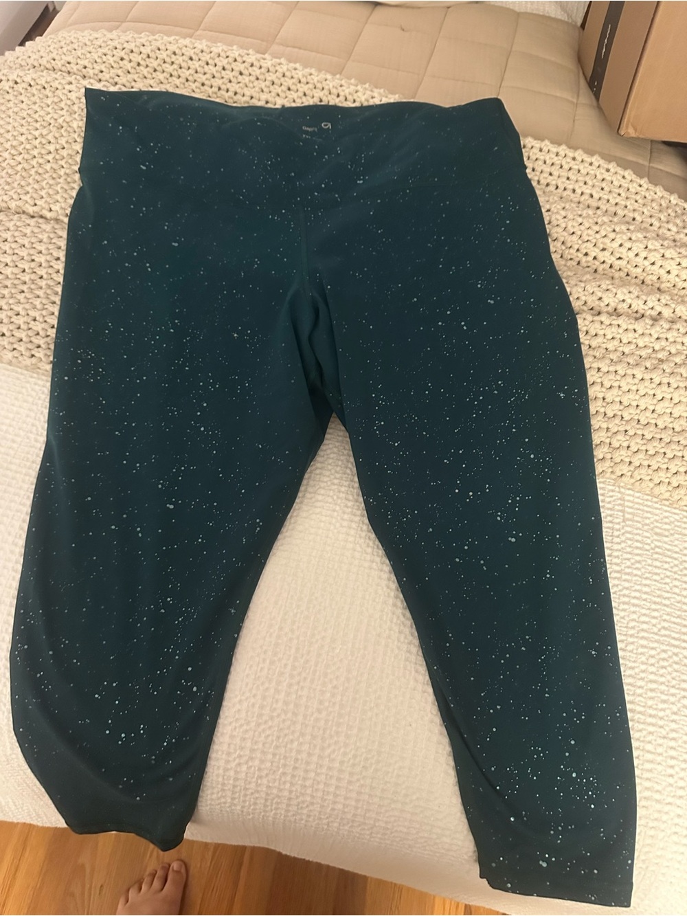 Dark Teal Speckled Active Leggings